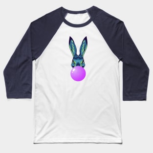 Purple Bubblegum Rabbit Baseball T-Shirt